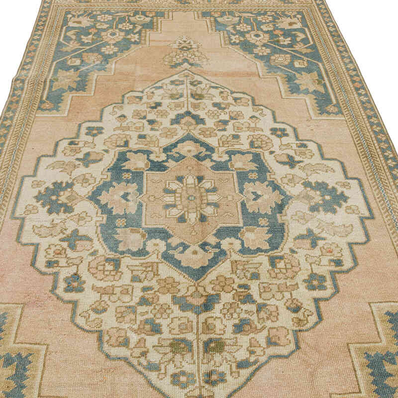Vintage Turkish Hand-Knotted Rug - 4' 4" x 9' 6" (52" x 114") - K0073945