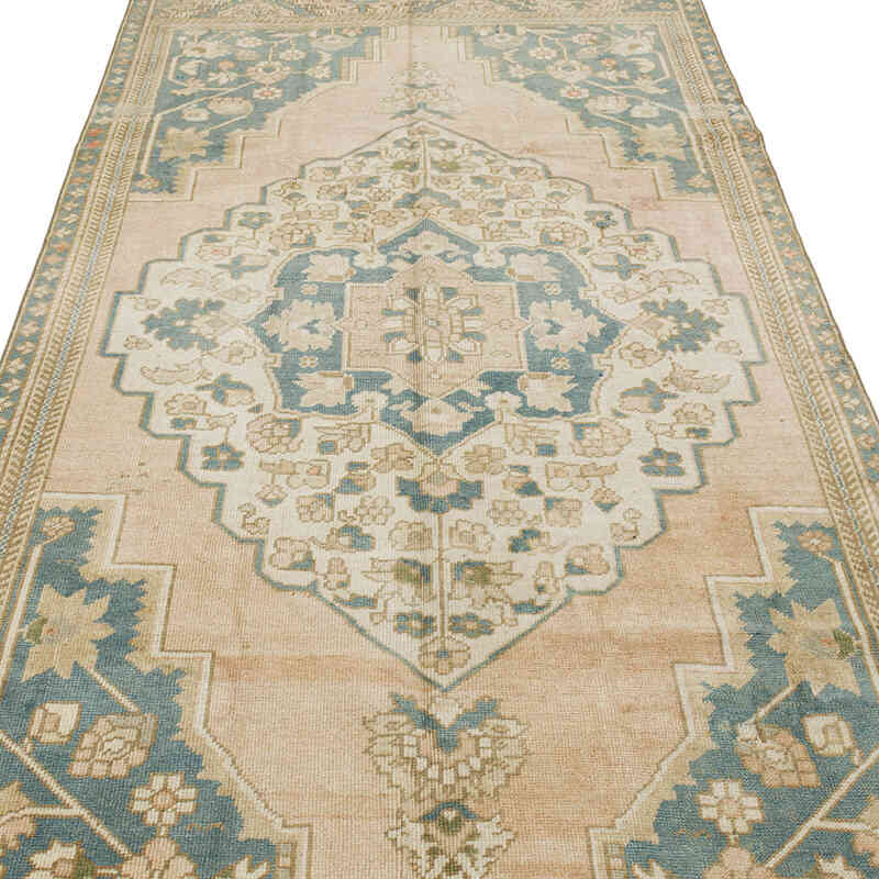 Vintage Turkish Hand-Knotted Rug - 4' 4" x 9' 6" (52" x 114") - K0073945