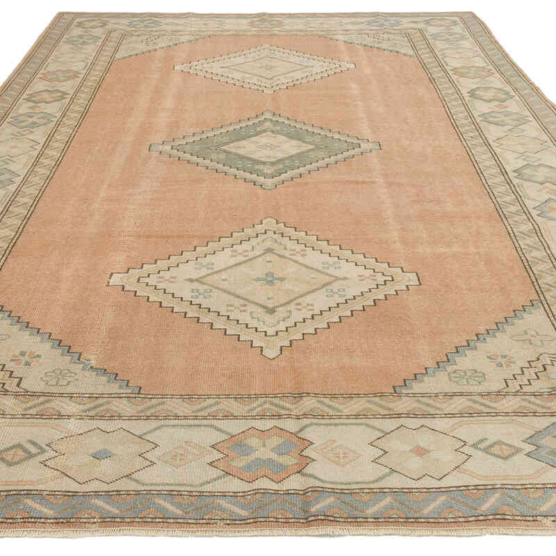 El Dokuma Vintage Halı - 203 cm x 303 cm - K0073948