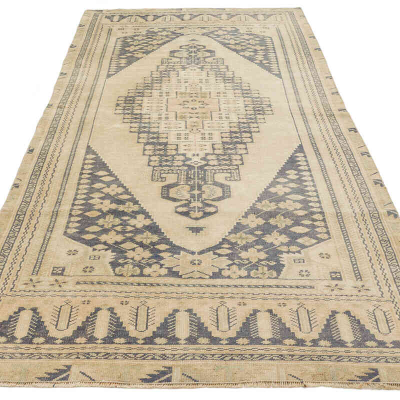 Alfombra Vintage Turca Anudada a Mano - 116 cm x 276 cm - K0073949