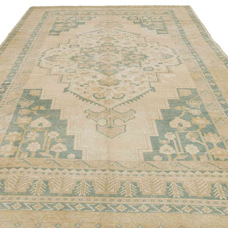 Alfombra Vintage Turca Anudada a Mano - 195 cm x 340 cm - K0073950