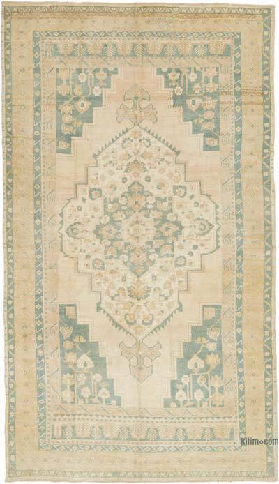 Alfombra Vintage Turca Anudada a Mano - 195 cm x 340 cm