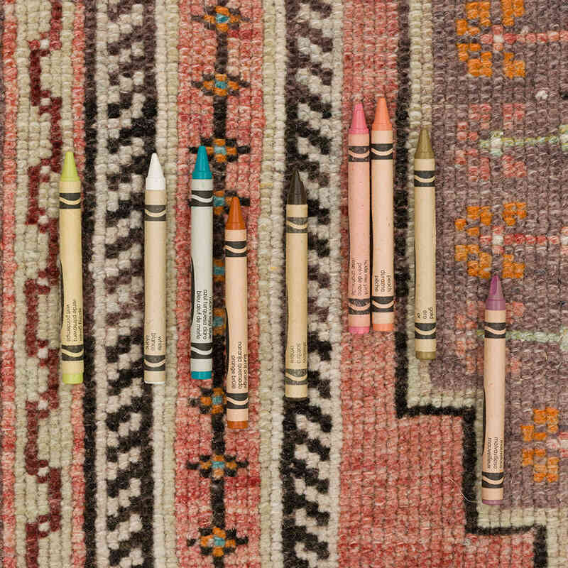 Vintage Turkish Hand-Knotted Rug - 5'  x 9' 10" (60" x 118") - K0073951