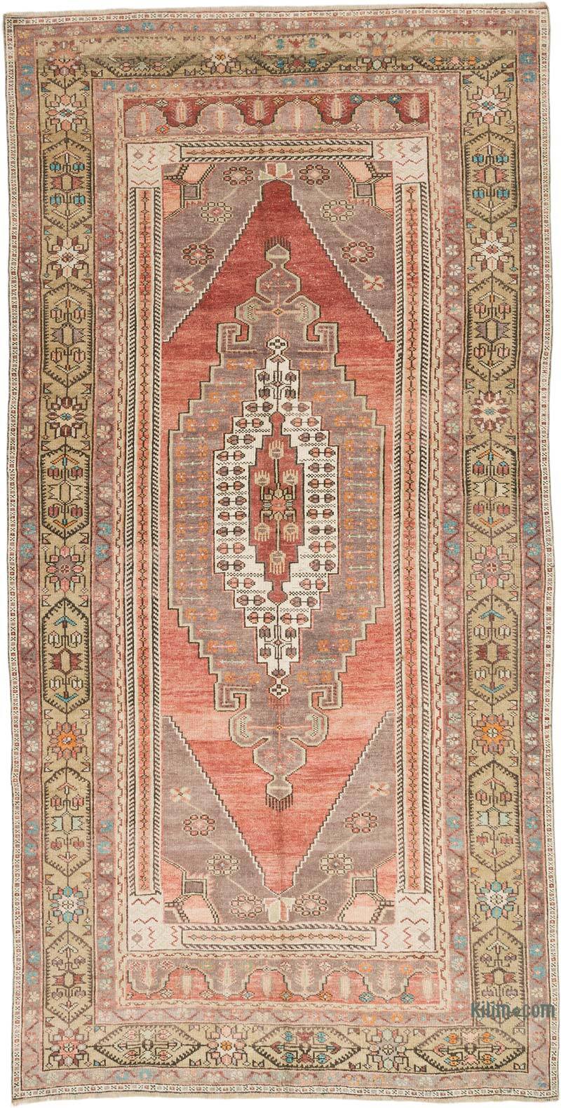Vintage Turkish Hand-Knotted Rug - 5'  x 9' 10" (60" x 118") - K0073951