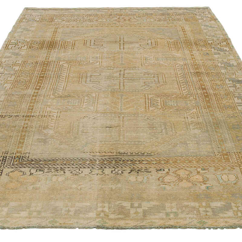 Vintage Turkish Hand-Knotted Rug - 4' 11" x 7' 11" (59" x 95") - K0073956
