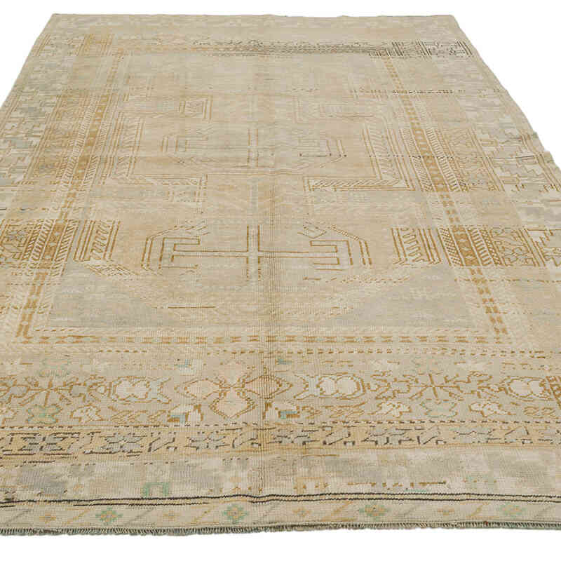 Vintage Turkish Hand-Knotted Rug - 4' 11" x 7' 11" (59" x 95") - K0073956
