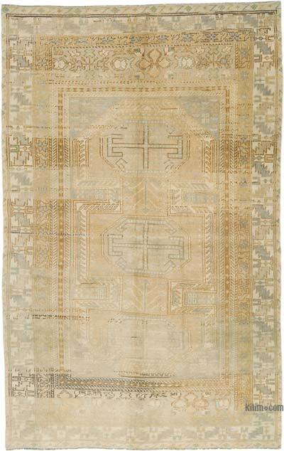 Alfombra Vintage Turca Anudada a Mano - 150 cm x 241 cm