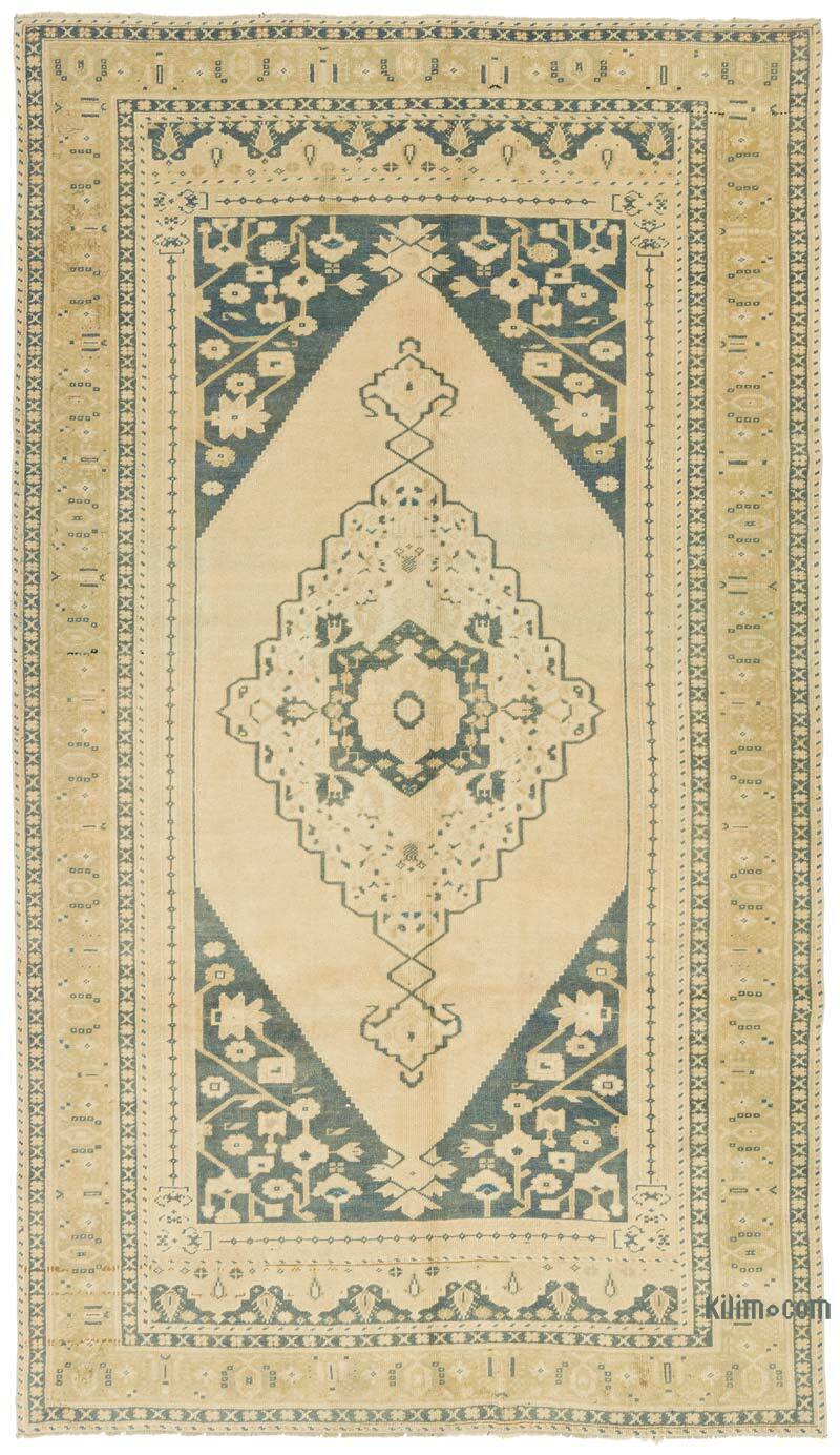 Alfombra Vintage Turca Anudada a Mano - 166 cm x 295 cm - K0073959