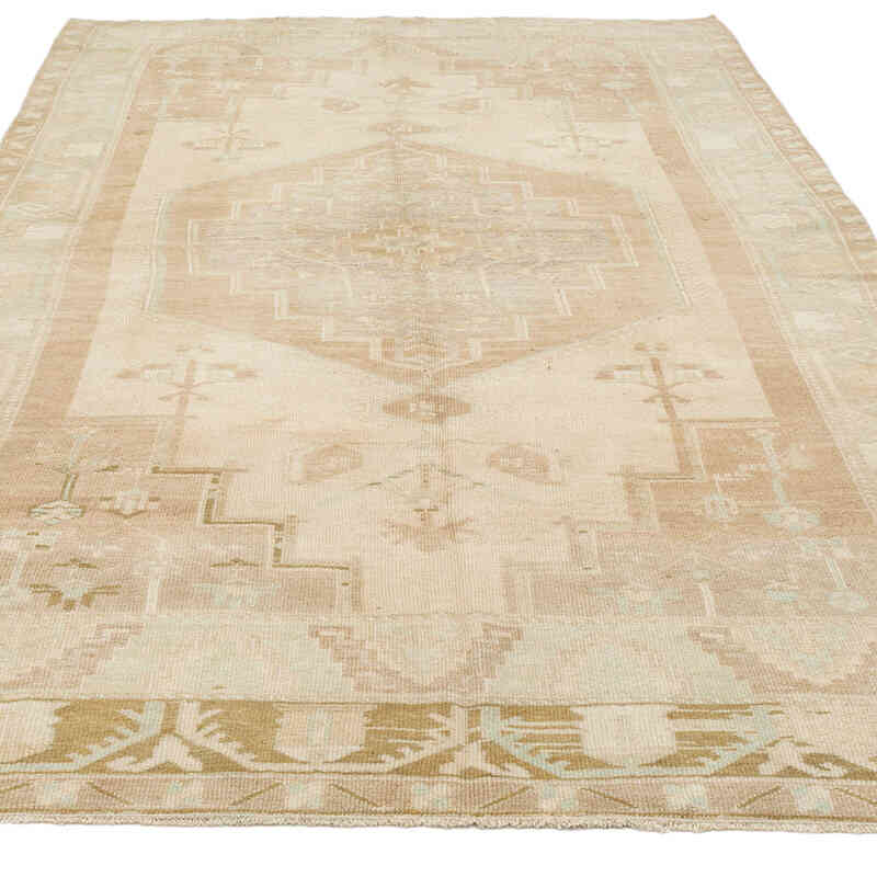 Vintage Turkish Hand-Knotted Rug - 5' 3" x 9' 3" (63" x 111") - K0073961