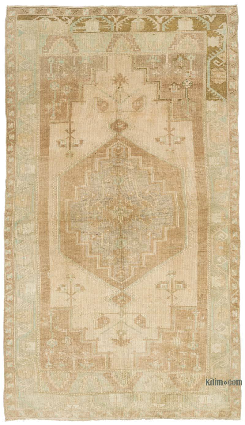 Vintage Turkish Hand-Knotted Rug - 5' 3" x 9' 3" (63" x 111") - K0073961