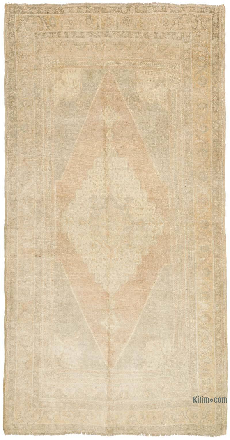 Vintage Turkish Hand-Knotted Rug - 5'  x 9' 6" (60" x 114") - K0073965