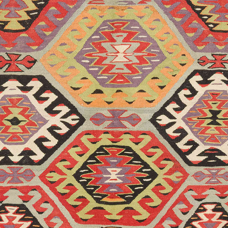 Vintage Oushak Kilim Rug - 5' 3" x 6' 7" (63" x 79") - K0073977