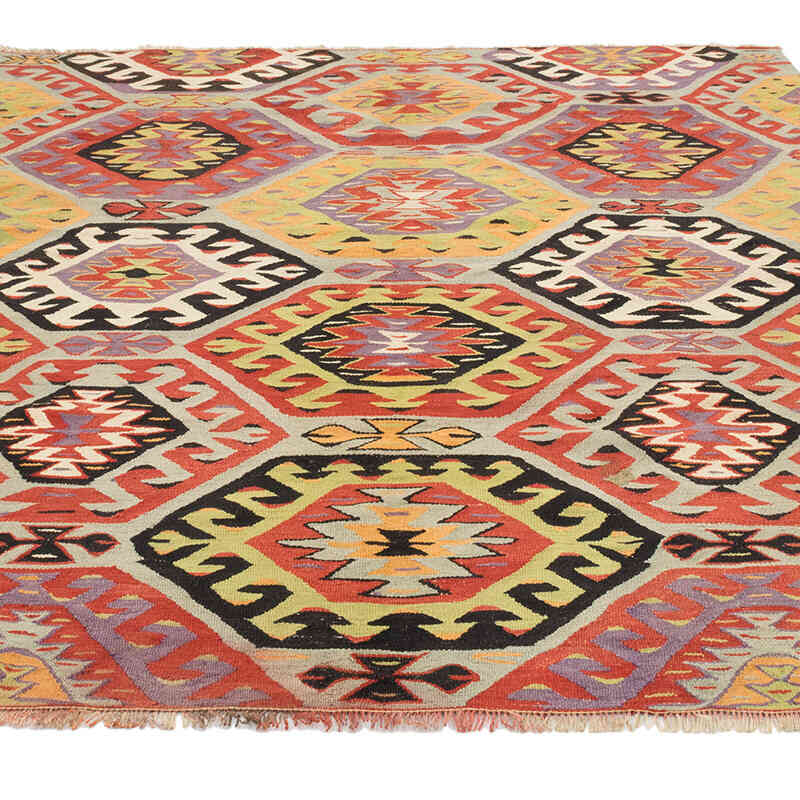 Vintage Oushak Kilim Rug - 5' 3" x 6' 7" (63" x 79") - K0073977