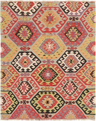 Vintage Oushak Kilim Rug - 5' 3" x 6' 7" (63" x 79")