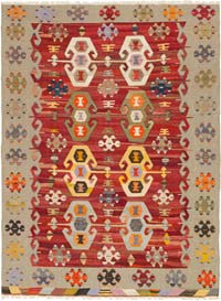 New Turkish Handwoven Kilim Rug - 8' 8" x 11' 5" (104" x 137")