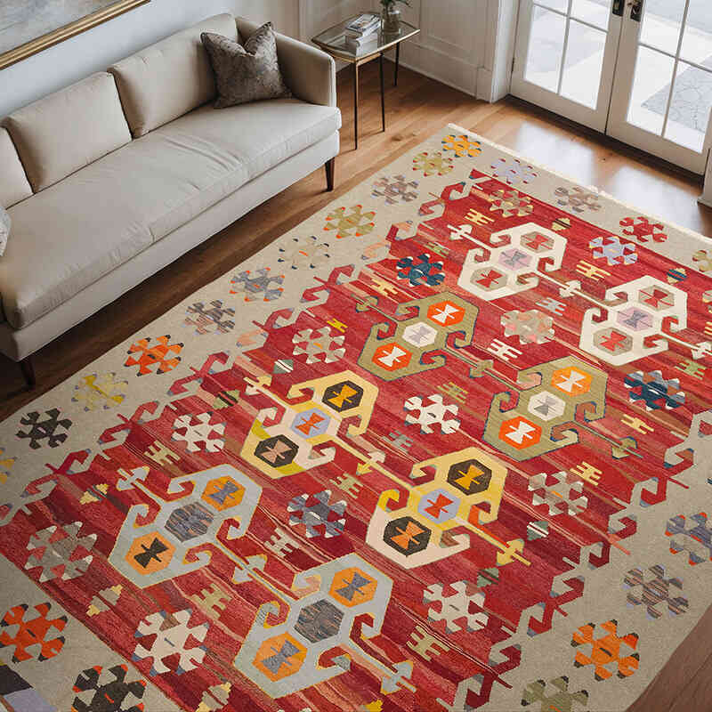 Nueva Alfombra Turca Kilim - 263 cm x 347 cm - K0073992