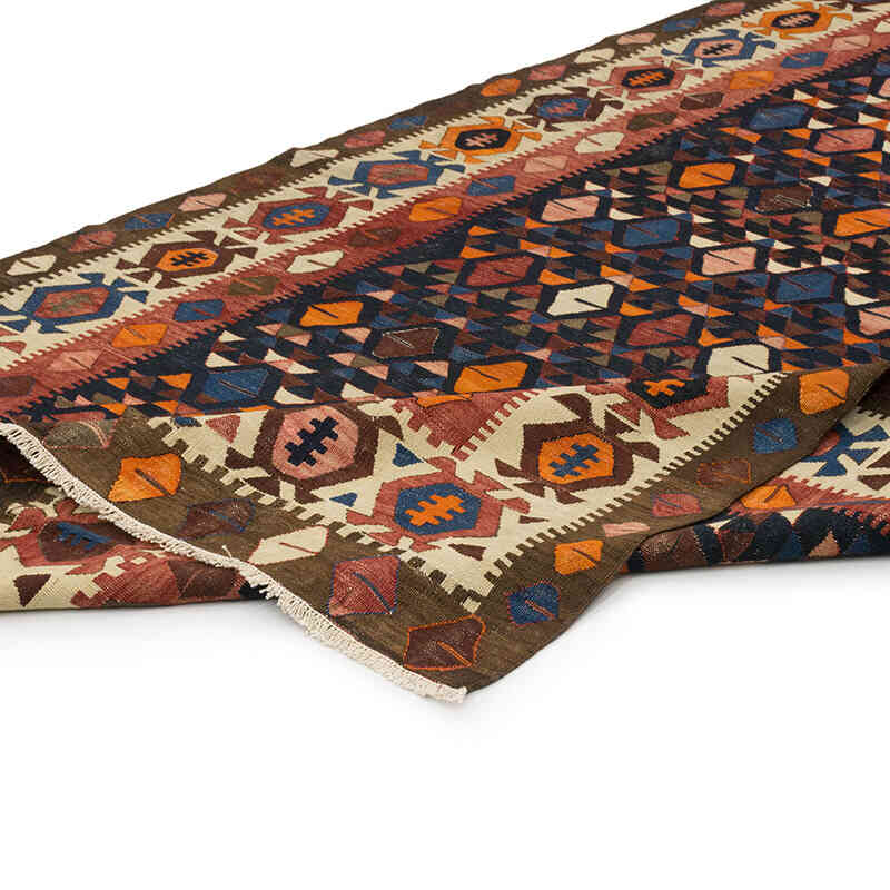 Vintage Caucasian Kilim Rug - 5'  x 10'  (60" x 120") - K0073993