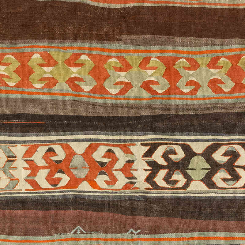 Vintage Konya Kilim Runner - 3' 6" x 9' 11" (42" x 119") - K0073998