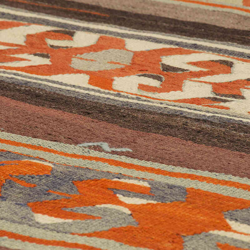 Vintage Konya Kilim Runner - 3' 6" x 9' 11" (42" x 119") - K0073998