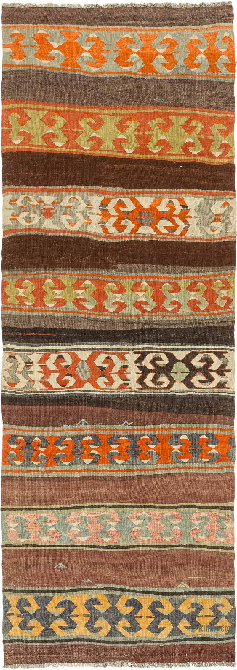 Vintage Konya Kilim Runner - 3' 6" x 9' 11" (42" x 119") - K0073998
