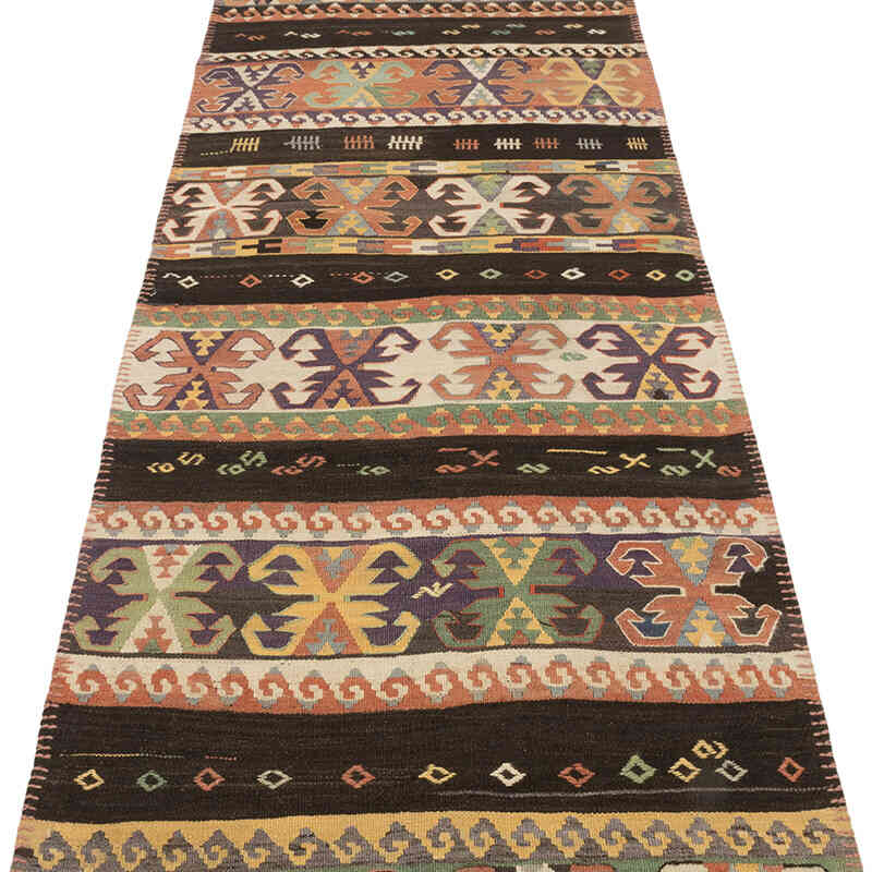 Vintage Sivas Kilim Runner - 2' 8" x 11' 4" (32" x 136") - K0073999