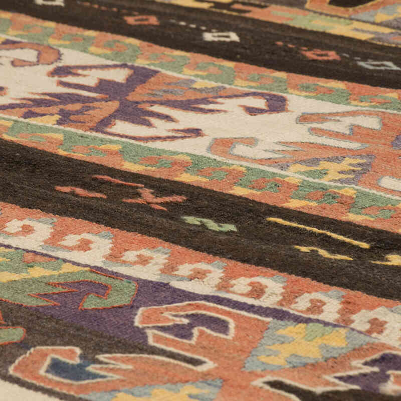 Vintage Sivas Kilim Runner - 2' 8" x 11' 4" (32" x 136") - K0073999