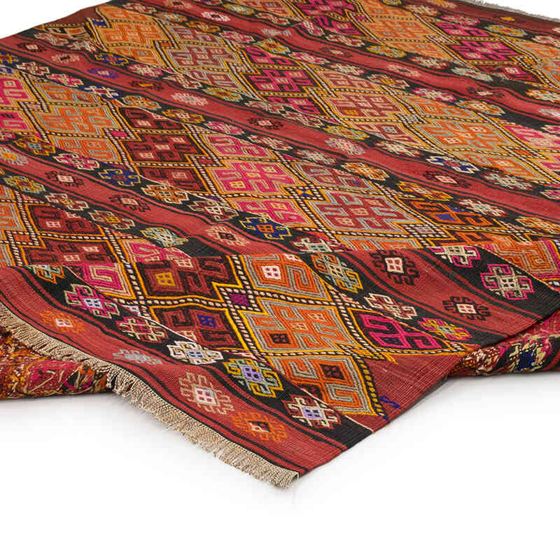 Vintage Artvin Kilim Rug - 7' 3" x 7' 9" (87" x 93") - K0074003