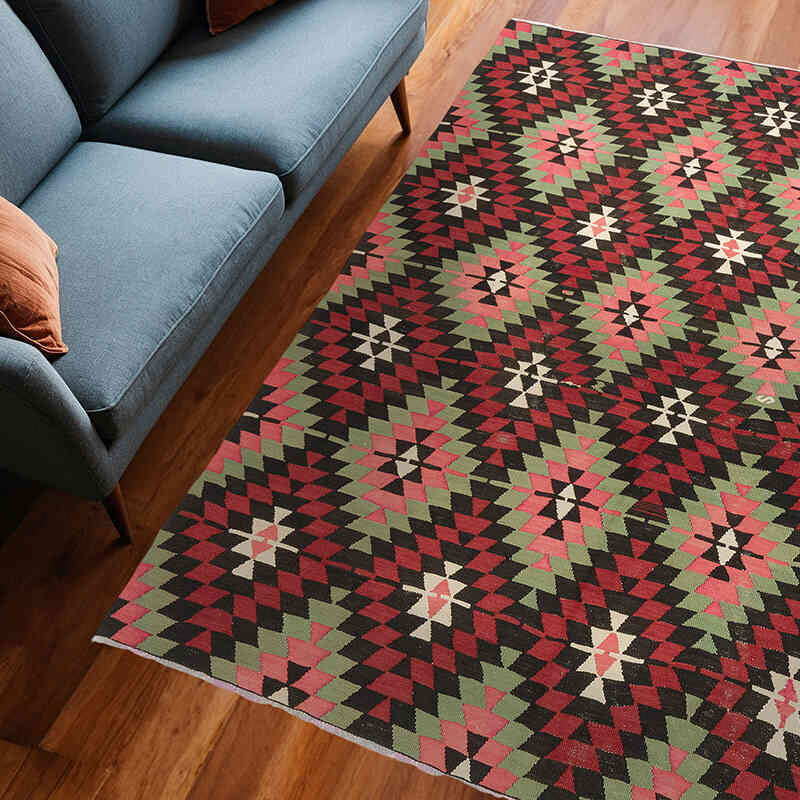 Vintage Mihalic Kilim Rug - 6' 3" x 7' 10" (75" x 94") - K0074007