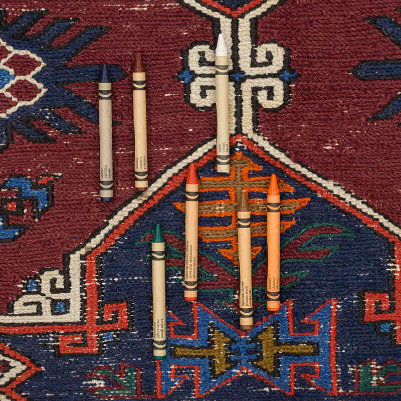 Alfombra Soumak Vintage Caucásica - 200 cm x 362 cm - K0074025