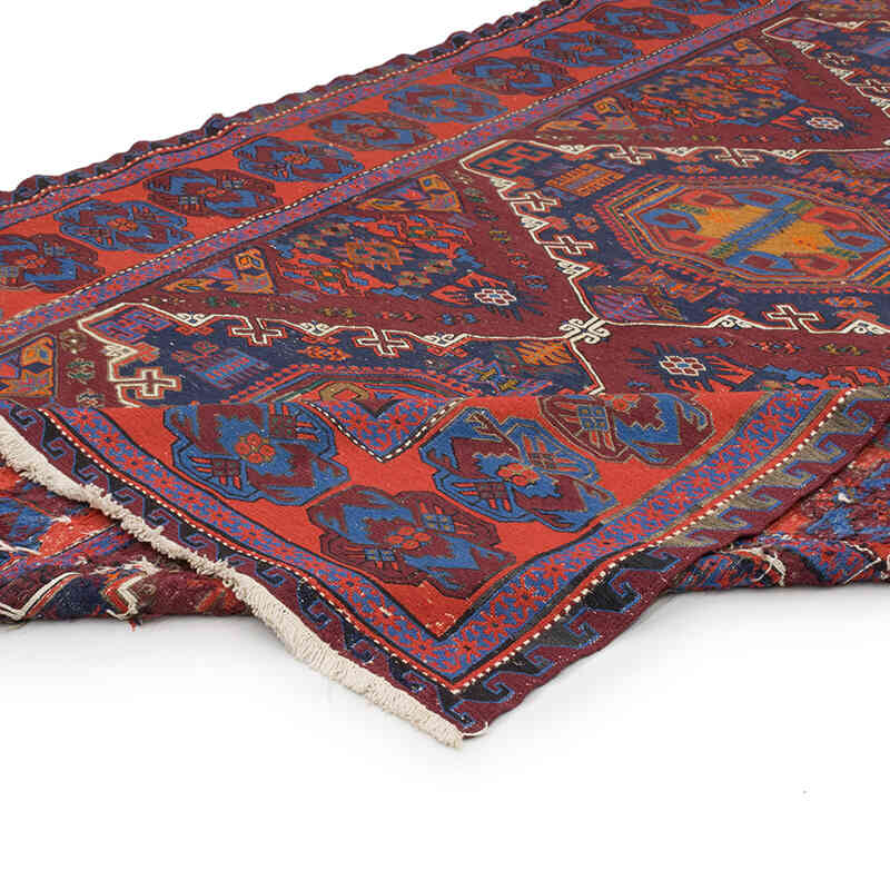 Alfombra Soumak Vintage Caucásica - 200 cm x 362 cm - K0074025