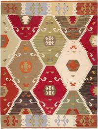 New Turkish Handwoven Kilim Rug - 8' 10" x 11' 6" (106" x 138")