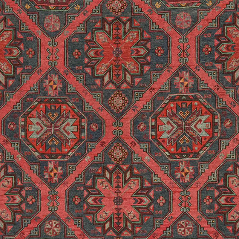 Vintage Kafkas Sumak Kilim - 220 cm x 403 cm - K0074028
