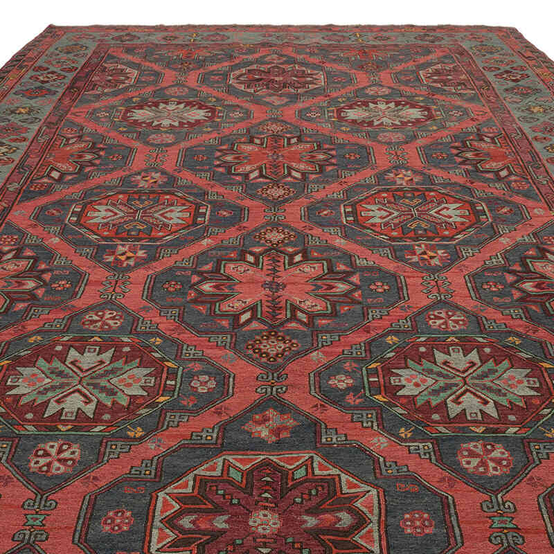 Vintage Kafkas Sumak Kilim - 220 cm x 403 cm - K0074028