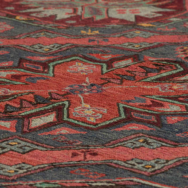 Vintage Kafkas Sumak Kilim - 220 cm x 403 cm - K0074028
