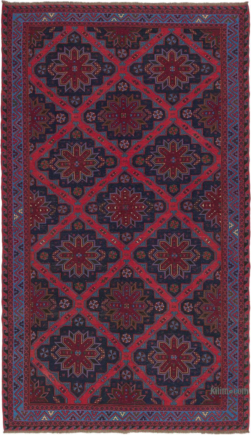 Alfombra Soumak Vintage Caucásica - 225 cm x 390 cm - K0074030