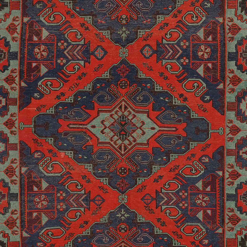 Mavi Vintage Kafkas Sumak Kilim - 228 cm x 384 cm - K0074034