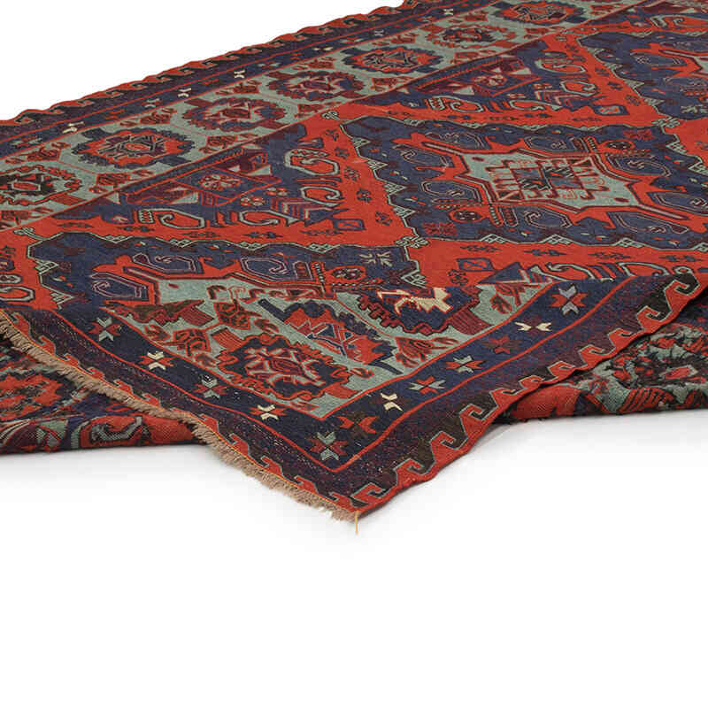 Mavi Vintage Kafkas Sumak Kilim - 228 cm x 384 cm - K0074034