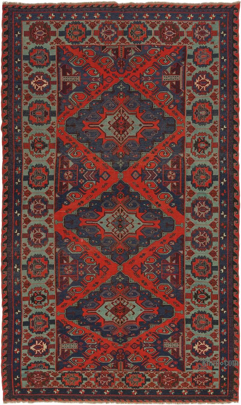 Mavi Vintage Kafkas Sumak Kilim - 228 cm x 384 cm - K0074034