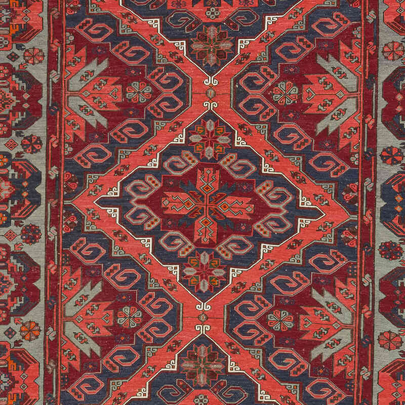 Vintage Caucasian Soumak Rug - 7' 3" x 12' 6" (87" x 150") - K0074035