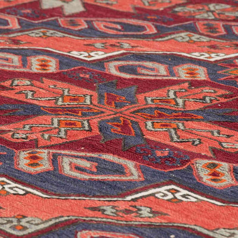 Vintage Caucasian Soumak Rug - 7' 3" x 12' 6" (87" x 150") - K0074035