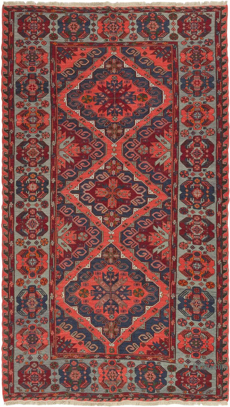 Vintage Caucasian Soumak Rug - 7' 3" x 12' 6" (87" x 150") - K0074035
