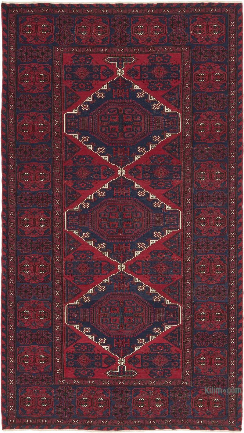 Alfombra Soumak Vintage Caucásica - 201 cm x 352 cm - K0074036