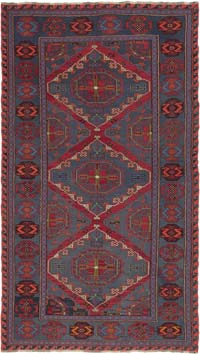 Vintage Caucasian Soumak Rug - 7' 1" x 12' 6" (85" x 150")