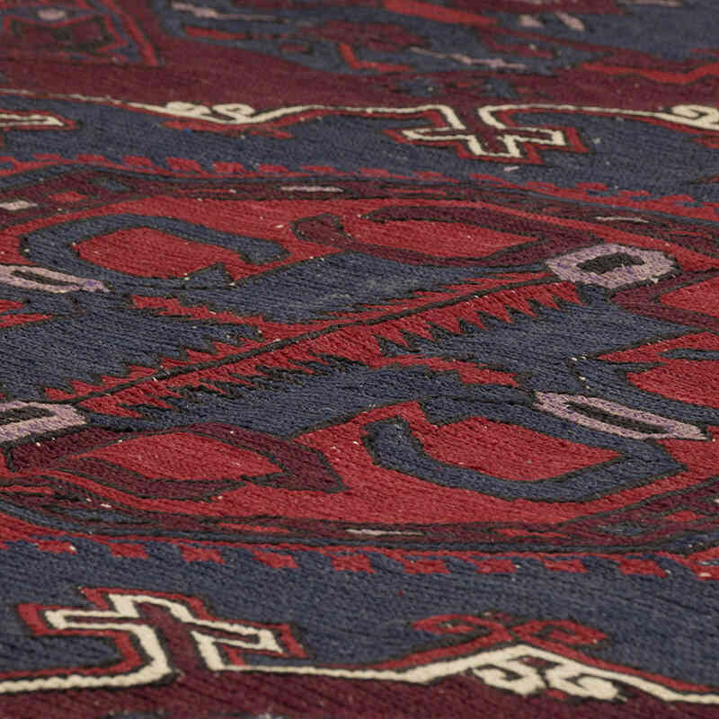 Alfombra Soumak Vintage Caucásica - 210 cm x 390 cm - K0074038