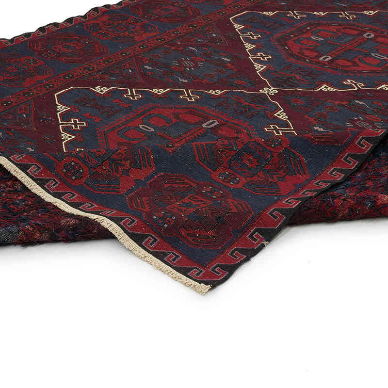 Alfombra Soumak Vintage Caucásica - 210 cm x 390 cm - K0074038