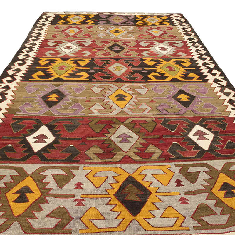 Vintage Konya Kilim Rug - 5' 7" x 10' 11" (67" x 131") - K0074073