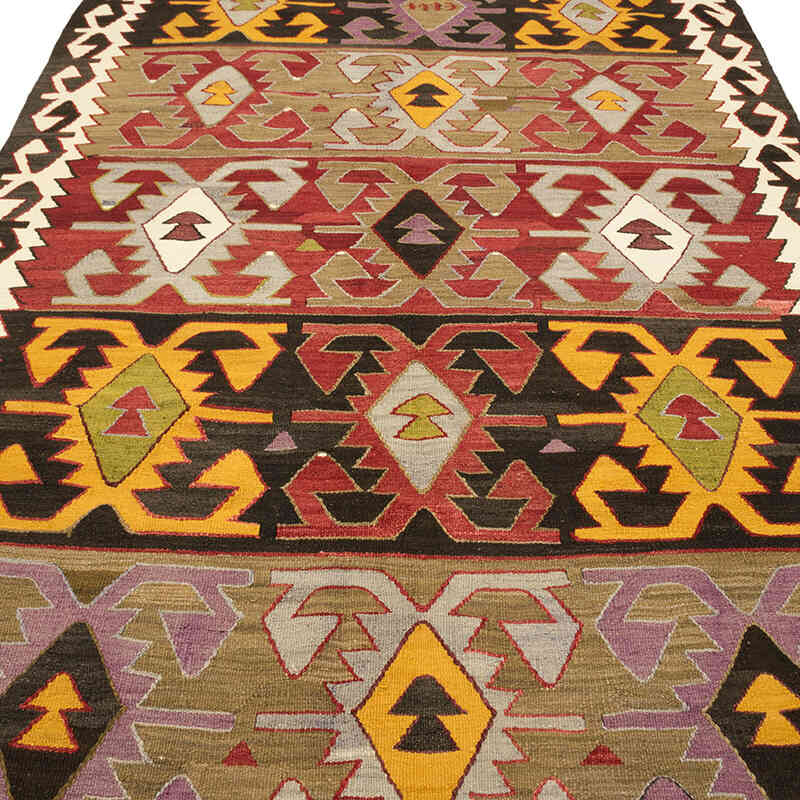 Vintage Konya Kilim Rug - 5' 7" x 10' 11" (67" x 131") - K0074073