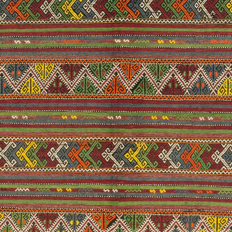 Vintage Anatolian Jijim Rug - 5' 7" x 8' 1" (67" x 97") - K0074075