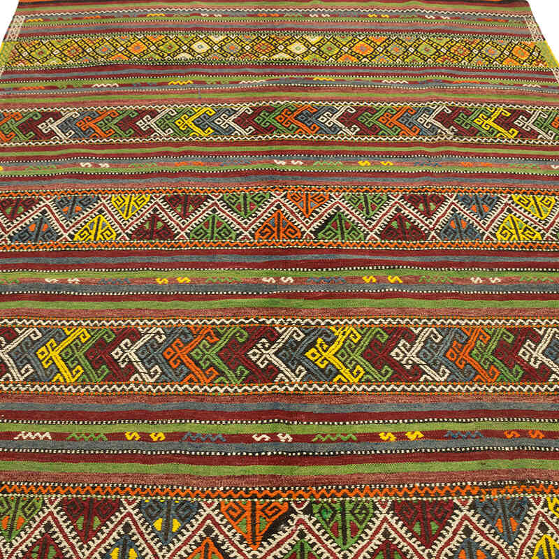Vintage Anatolian Jijim Rug - 5' 7" x 8' 1" (67" x 97") - K0074075