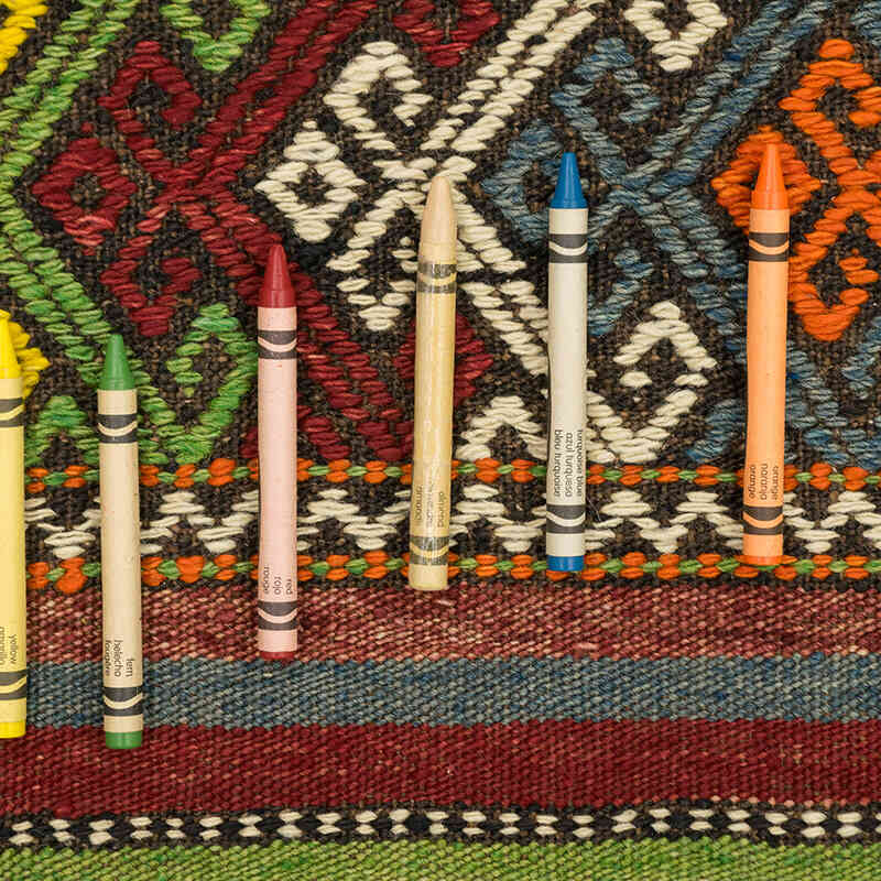 Vintage Anatolian Jijim Rug - 5' 7" x 8' 1" (67" x 97") - K0074075
